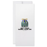 Get Your Game Face On Geek Personalized Rack Card