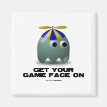Get Your Game Face On Geek magnets