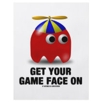 Get Your Game Face On (Red Geek with Propeller) Full Color Flyer