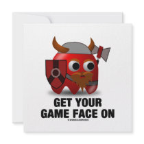 Get Your Game Face On (Viking) Personalized Invite