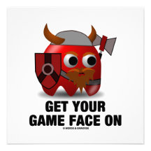 Get Your Game Face On (Viking) Personalized Invite