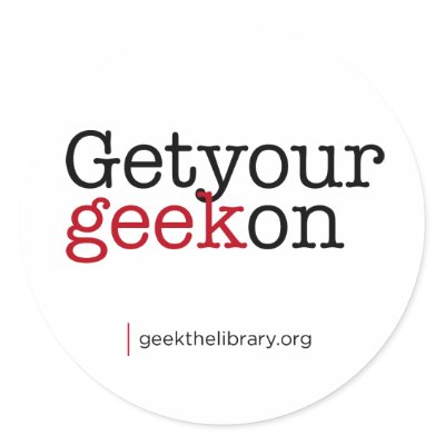 Get your geek on stickers by geekthelibrary