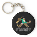 Get Your Goalie On keychains
