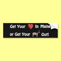 Get Your Heart in Maine ©  by Eva Viola Atwater bumper stickers