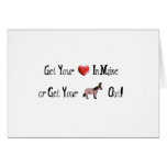 Get your heart in Maine of get your donkey out Cards
