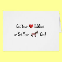 Get your heart in Maine of get your donkey out cards