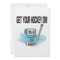 Get Your Hockey On Custom Invites