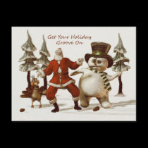 Get Your Holiday Groove On Postcards