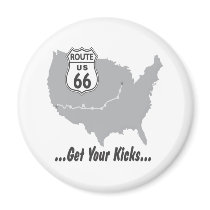 Get Your Kicks on Route 66 T-shirts and Gifts. magnets
