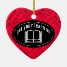 Get Your Learn On School Book Christmas Tree Ornaments