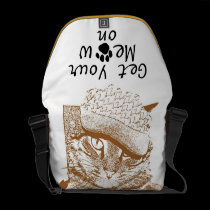 Get Your Meow On Messenger Bag rickshaw messenger bags