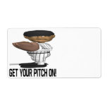 Get Your Pitch On Personalized Shipping Label