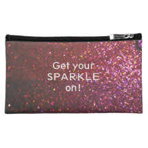 Get your Sparkle on - Hot pink Glam & Girly bag Cosmetic Bag