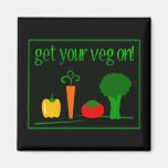 Get Your Veg On! With Assorted Veggies Fridge Magnets