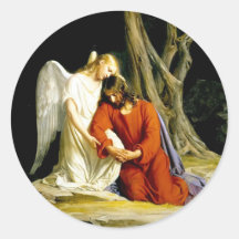Gethsemane Round Stickers