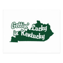 Gettin' Lucky in Kentucky Post Cards