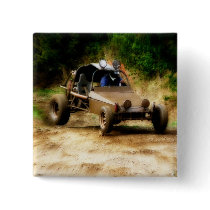 Getting Air in a Dune Buggy Pinback Buttons