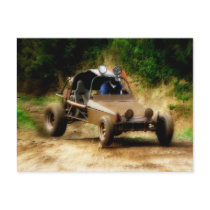 Getting Air in a Dune Buggy Post Card