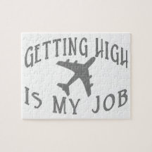 Getting High Airline Pilot Jigsaw Puzzles