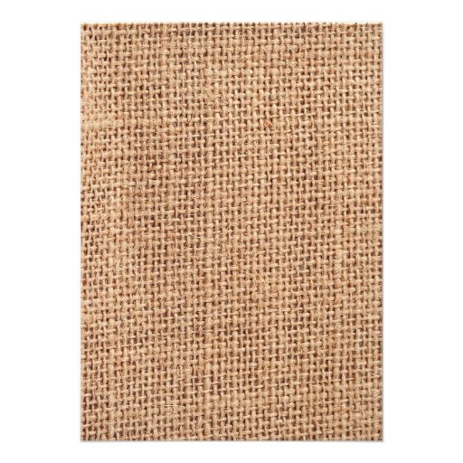 Getting Hitched Burlap Print Wedding Invitations