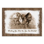 Getting HItched: Horses: Wedding Congratulations Card