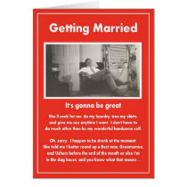 Getting Married need groomsmen ushers - FUNNY Greeting Cards