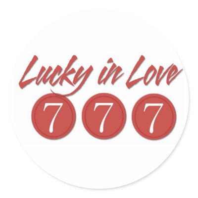 Getting married on 777? round sticker