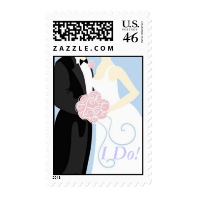 Getting Married Postage Stamp