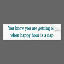 Getting Old bumper stickers