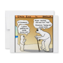 GETTING OLD SUCKS invitations