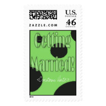 GettingMarriedGreen, <Custom Date> postage