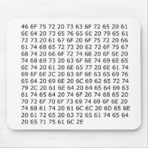 Gettysburg Address in Hex Mouse Pad