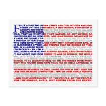 Gettysburg Address Post Card