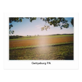Gettysburg PA Battlefield "Ghost" Postcard