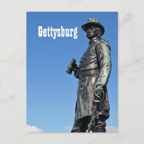 Gettysburg Statue III Postcard postcard