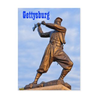 Gettysburg Statue IV Postcard postcard