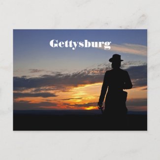 Gettysburg Sunset Postcard postcard