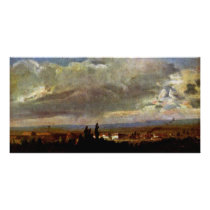 Gewitterstimmung Near Dresden By Dahl Johan Christ Photo Cards