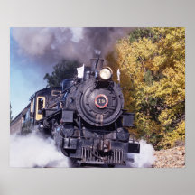 Geyser Grand Vintage Train Print