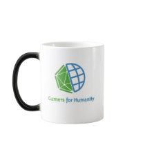 GfH Mug, Morphing, Logo & Latin by GamersForHumanity GfH Mug, Morphing, Logo & Latin