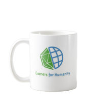 GfH Mug, Standard, Logo & Latin by GamersForHumanity GfH Mug, Standard, Logo & Latin