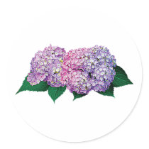 Gft_Pink and Lavender Hydrangea stickers by SusanSavad Gft_Pink and Lavender Hydrangea stickers