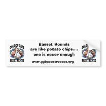 GGBR Bumper Sticker bumper stickers by ggbassetrescue GGBR Bumper Sticker bumper stickers