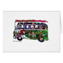 GGBR Holiday Card - Hippy Bus