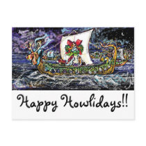 GGBR Holiday Postcard - Viking Bassets