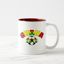 Ghana 2010 Black star ghana flag soccer ball gifts Coffee Mug