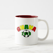 Ghana 2010 soccer ball logo emblem coffee mugs