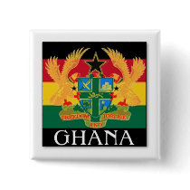Ghana (Africa) buttons by AFRICANKOKO Ghana (Africa) buttons
