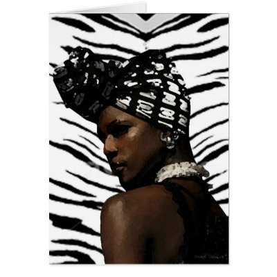 Ghana Black Beauty Greeting Card