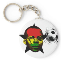 Ghana Black Stars Soccer Africa Cup Key Chain